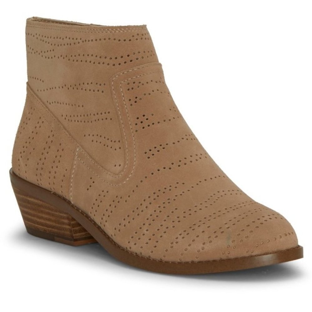 NEW 1 STATE Renna Perforated Leather Bootie